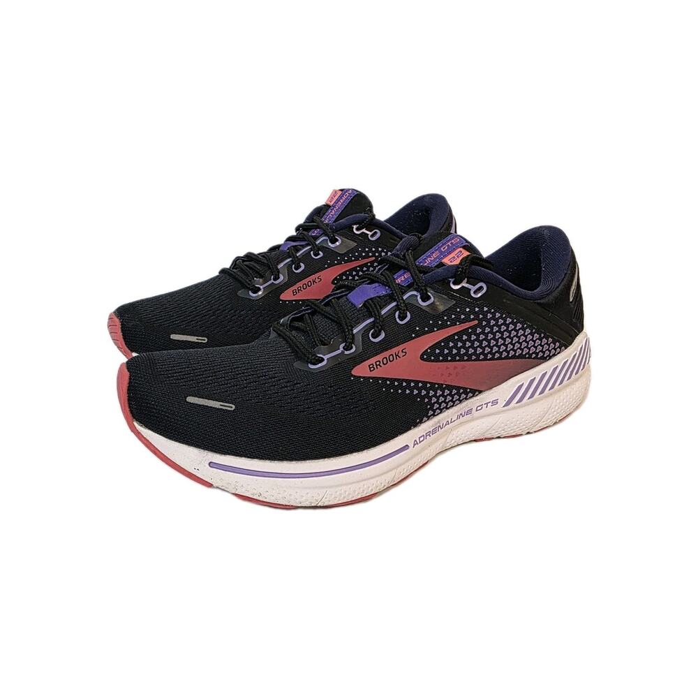 Brooks Adrenaline GTS 22 Womens 10 B Shoe Blue Purple Sneaker 1203531B080
